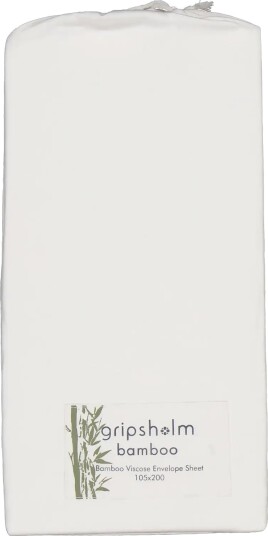 Gripsholm Envelope Sheet Bamboo 105X200Cm White 105X200 Cm   White   105X200CM