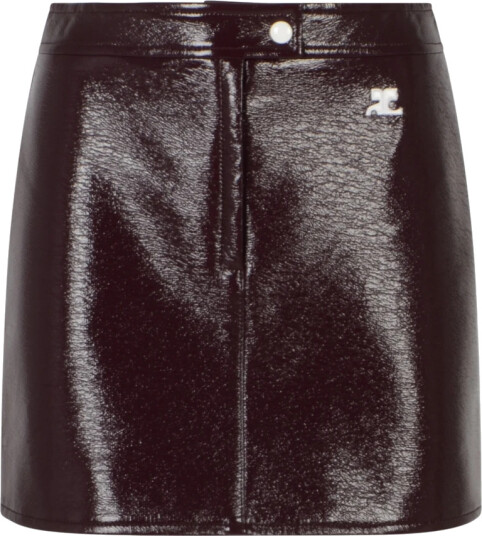 Courrèges Dame Skjørt Brun S, Courrèges Dame Skjørt Brun S,
