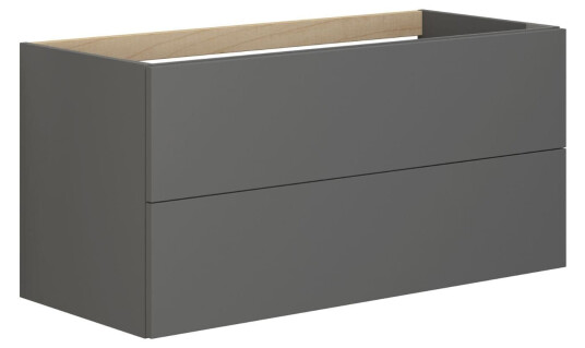 Dansani Inzo Underskap m/2 skuffer 100x44x48 cm Uten grep Grå Matt