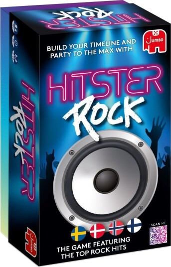 Asmodee Hitster Rock Nordic Musikkspill med 300 Rockesanger Asmodee Hitster Rock Nordic Musikkspill med 300 Rockesanger