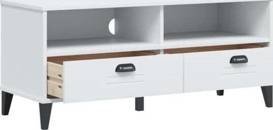 TV-benk VIKEN hvit heltre furu 8721012310285