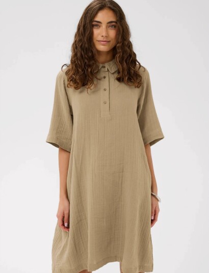 Culture Cutala Elina Short Dress   Beige   XS