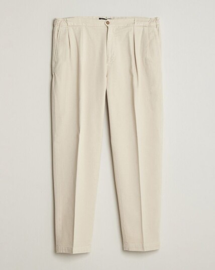 Briglia 1949 Portobello Loose Fit Cotton Trousers Ecru
