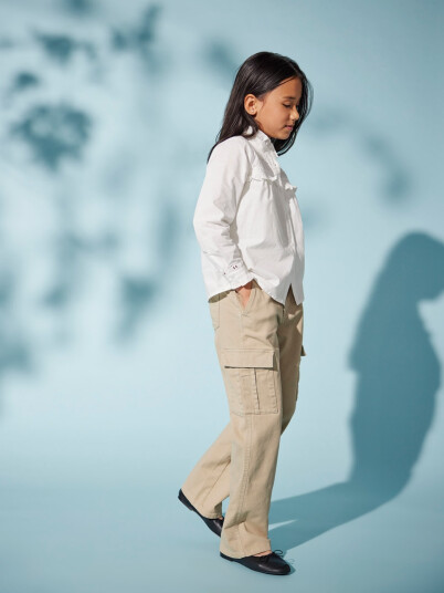 Kids Only Yarrow-Vox Str Cargo Pant Beige 116