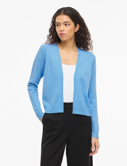 Vila Viril Short L/S Knit Cardigan Noos Blue L
