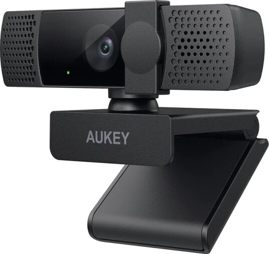 Aukey PC-LM7 Webkamera 2 MP 1920×1080 autofokus innebygd mikrofon Svart