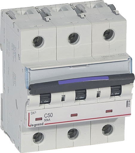 Legrand DX3 MCB automatsikring C50 3P 4.5M 50kA