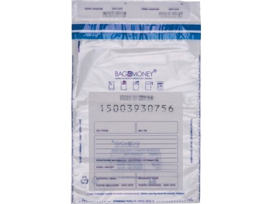 Kontorprodukter Kontorprodukter Sikkerhetskonvolutt B4 260X370mm 50 Stk. Gjennomsiktig