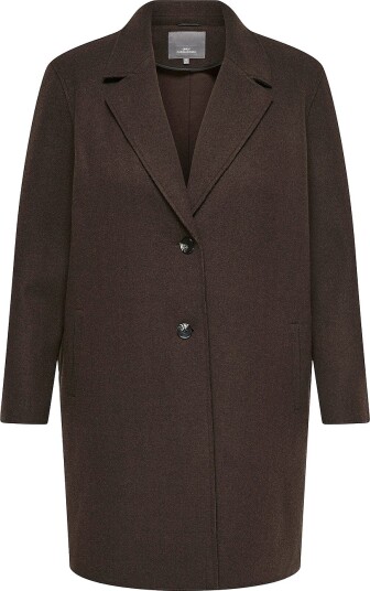 Only Carmakoma Kåpe carNew Carrie Bonded Coat Brun