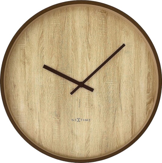 NeXtime Veggklokke Oslo Large 50 cm Brun NeXtime Veggklokke Oslo Large 50 cm Brun