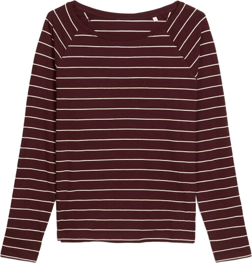 Marc O"Polo T Shirt Lsl Raglan Loose Knit Yd Burgundy M