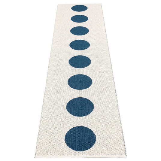 Pappelina Vera matte 70x300 cm ocean blue / vanilla