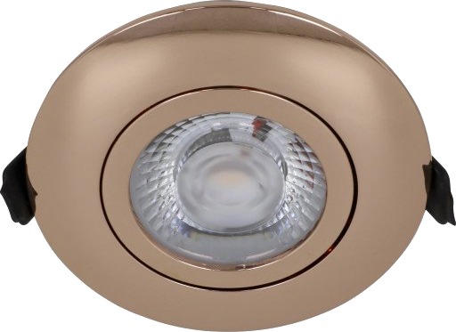 Nordtronic Low Profile Flexible downlight Ø8,3 cm DTW kobber