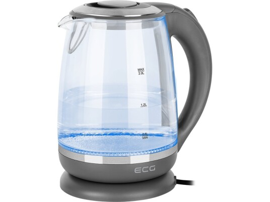 Ecg Rk 2020 2 L 2200 W Grå Gjennomsiktig Glass Plast Justerbar Termostat Ecg Rk 2020 2 L 2200 W Grå Gjennomsiktig Glass Plast Justerbar Termostat