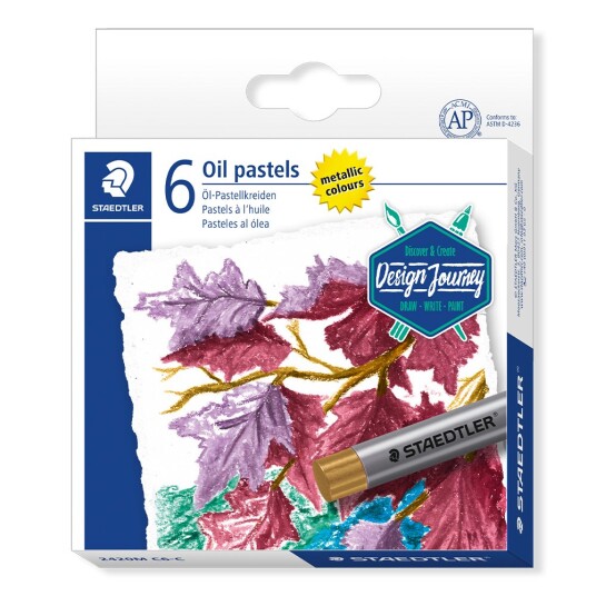 Staedtler Oljepastell Metallic 6 sett
