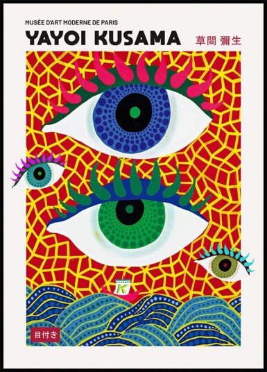Colored Eyes Plakat By Yayoi Kusama Plakat / 70x100cm