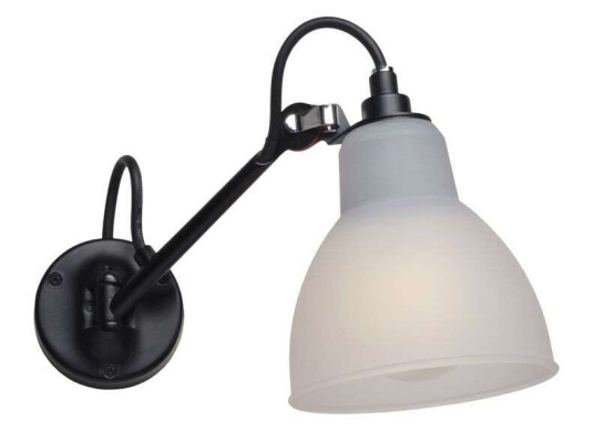 Lampe Gras N104 Baderoms Vegglampe Sort/ Polykarbonat – DCWéditions