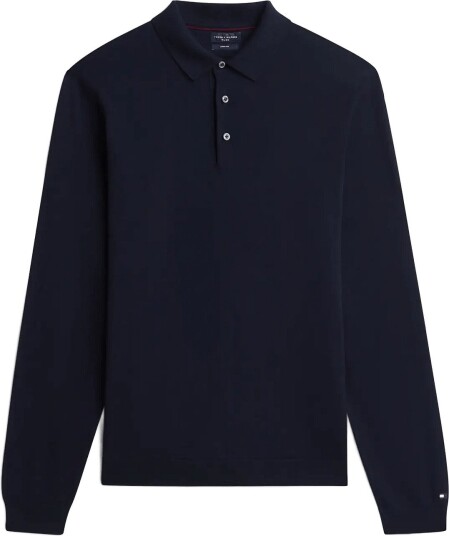 Tommy Hilfiger Ny Merino L/S Polo Navy M
