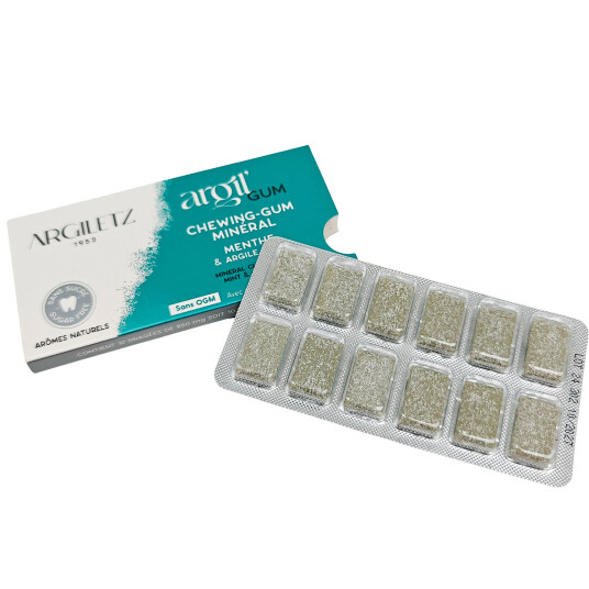 Mineraltyggegummi Argiletz Mint & Green Leire 12 pcs. Mineraltyggegummi Argiletz Mint & Green Leire 12 pcs.