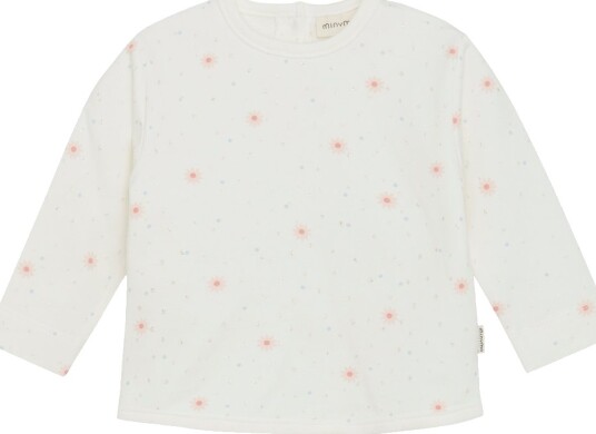 Minymo Collegegenser Viskose/Bomull Marshmallow White Minymo 56 Collegegenser Hvit