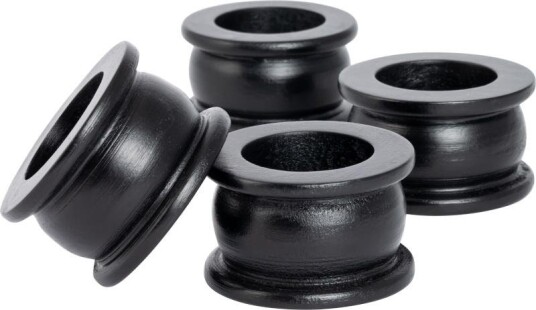 Halvor Bakke Serviettringer Kuruma Svart 4pk