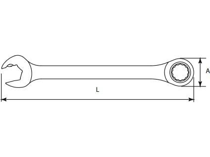 Sata Kombinasjonsnøkkel 18Mm Dobbel Kralle Sata Kombinasjonsnøkkel 18Mm Dobbel Kralle