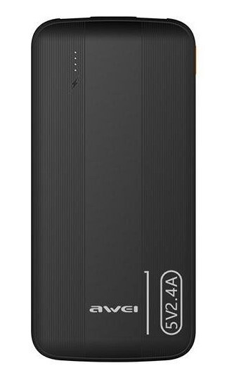 Powerbank Awei P20k 10000Mah 2Xusb 2.4A Black