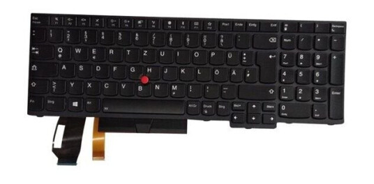 Lenovo Chicony - Brbart tastatur - til utskifting - Tysk - Svart