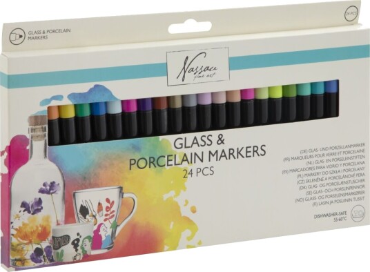 Nassau Glass & porcelain markers 24 pcs AR0149/GE