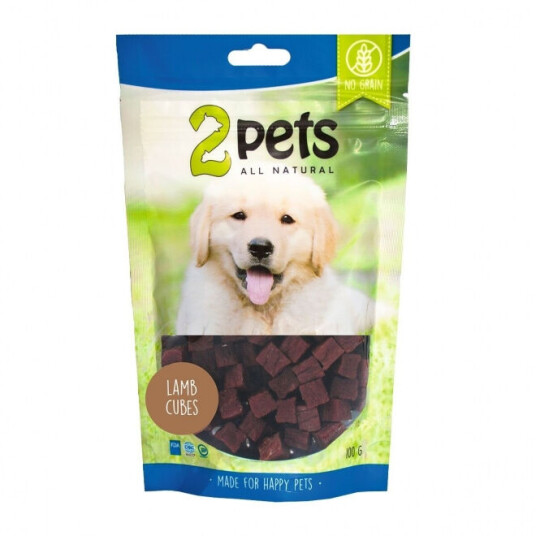 2Pets Lammeterninger 100 g til Hund - Naturlige Hundegodbiter