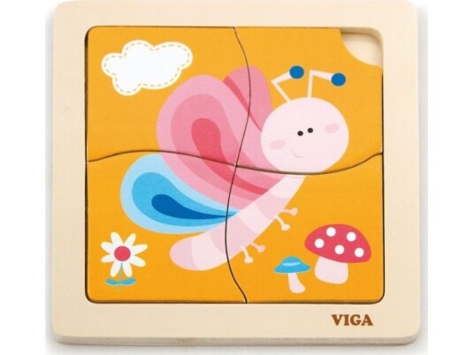 Viga Viga 50136 Puslespill På Blokk Sommerfugl Viga Viga 50136 Puslespill På Blokk Sommerfugl