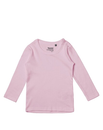 Neutral Organic   Baby Long Sleeve T shirt Pink