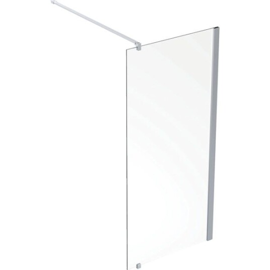 Ifö Showerama 10-20 Dusjvegg aluminium/klart glass 800 x 1950 cm, Baderom