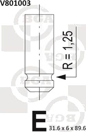 BGA V801003 Innløpsventil