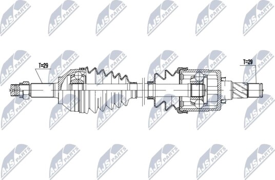 Nty Drivaksel NTY NPW NS 170