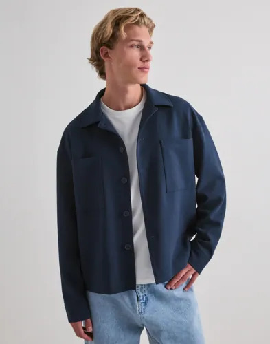 Que Sera Sera Brody Boxy Overshirt Overshirts Blå