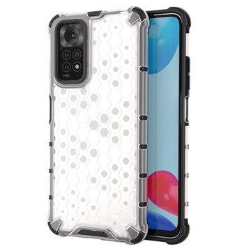 Xiaomi Redmi Note 11/11S Honeycomb Armored Hybrid-deksel Grå