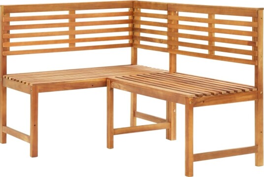 vidaXL Utendørs hjørnebenk 140 cm heltre akasie vidaXL Utendørs hjørnebenk 140 cm heltre akasie