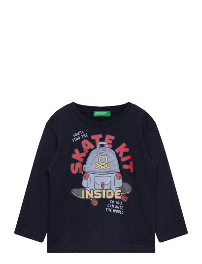 United Colors of Benetton T-Shirt L/S Navy 104