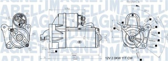 Starter MAGNETI MARELLI 063721193010 Starter MAGNETI MARELLI 063721193010