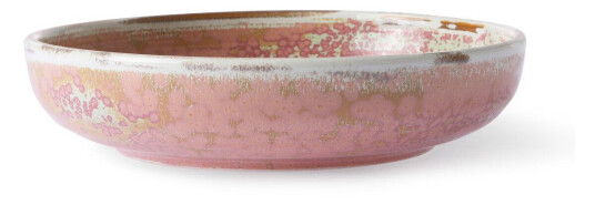 HK Living Home Chef dyp tallerken medium Ø19,3 cm Rustic pink HK Living Home Chef dyp tallerken medium Ø19,3 cm Rustic pink