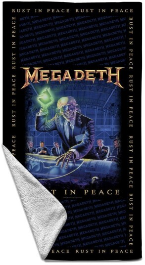 Rocksax Megadeth Rust In Peace Beach Towel 32 in x 63 in 79074515