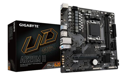 Gigabyte A620M H Micro-ATX Hovedkort med AM5 Sokkel og DDR5 RAM Gigabyte A620M H Micro-ATX Hovedkort med AM5 Sokkel og DDR5 RAM