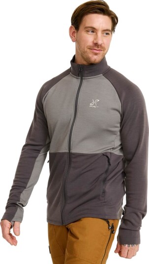 Revolutionrace Hill Fleece Herre Asphalt/Steel Gray S Herre Overdeler Fleece & midlayers