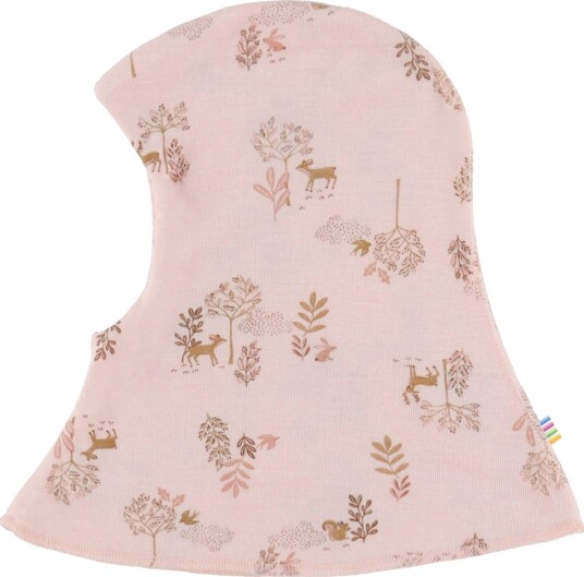 Joha Balaclava Ull/Silke 2 lags Lyserød m. Naturlig Joha 52 cm Balaclava dobbel Rosa