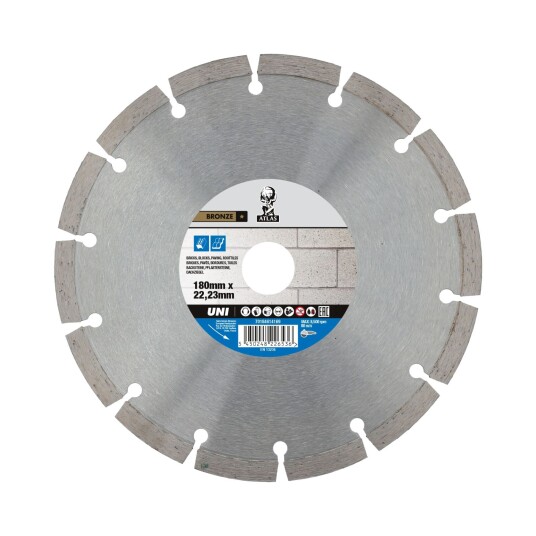 Norton Diamantklinga Atlas 180x22,23x2,0mm Norton Diamantklinga Atlas 180x22,23x2,0mm