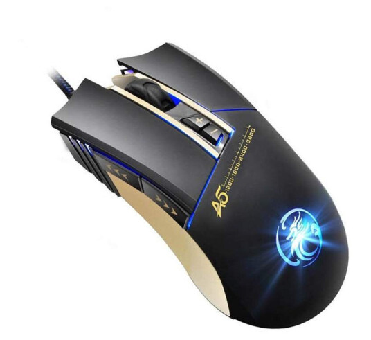 Apedra A5 Høypresisjons Optisk LED-Gamingmus - 3200 DPI Apedra A5 Høypresisjons Optisk LED-Gamingmus - 3200 DPI
