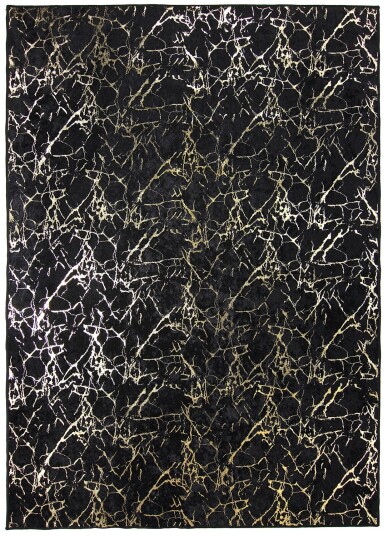 Wilton teppe Alden svart/gull Størrelse: 150 x 230 cm Wilton teppe Alden svart/gull Størrelse: 150 x 230 cm