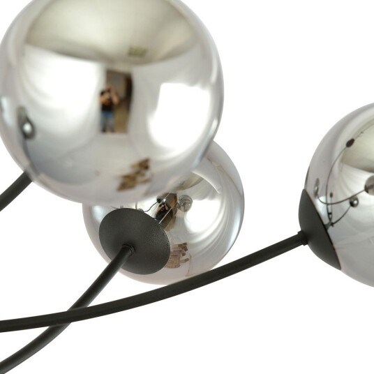 Hunter 4 Svart/Grafitt taklampe Ø14 cm E14 230V uten lyskilde