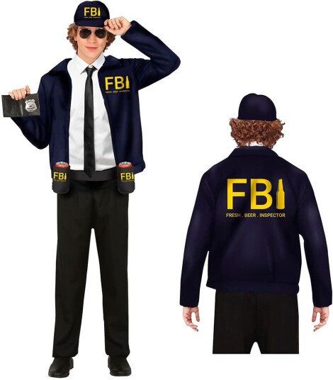 Fiestas Guirca FBI Fresh Beer Inspector kostyme